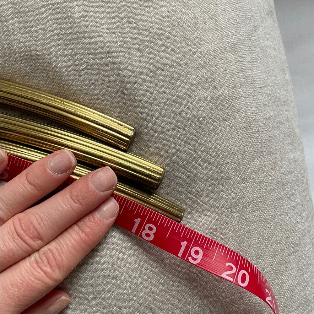 Vintage Brass ITALIAN Clothing Coat Hangers MCM Classic Heavy - Picture 10 of 10
